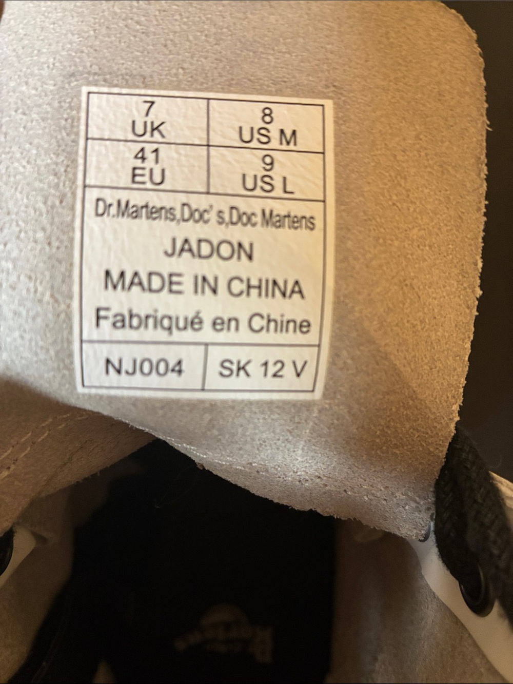 White Platform Doc Marten Boots - Picture 5 of 8